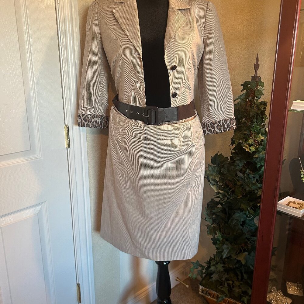 Tahari Arthur S. Levine Linen Blend Suit.